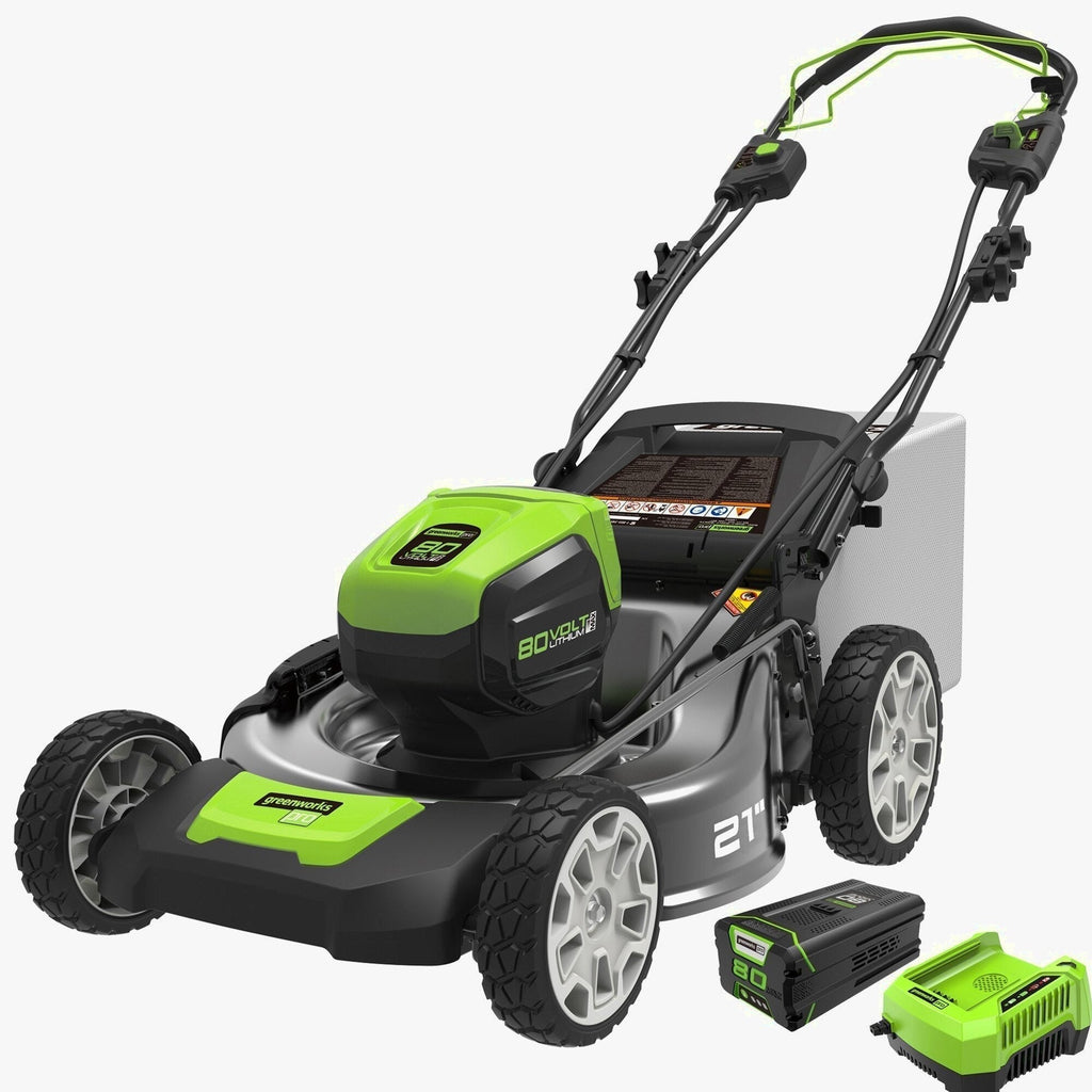 80V Cordless 21′′ Self-Propelled Brushless Lawn Mower | Greenworks
