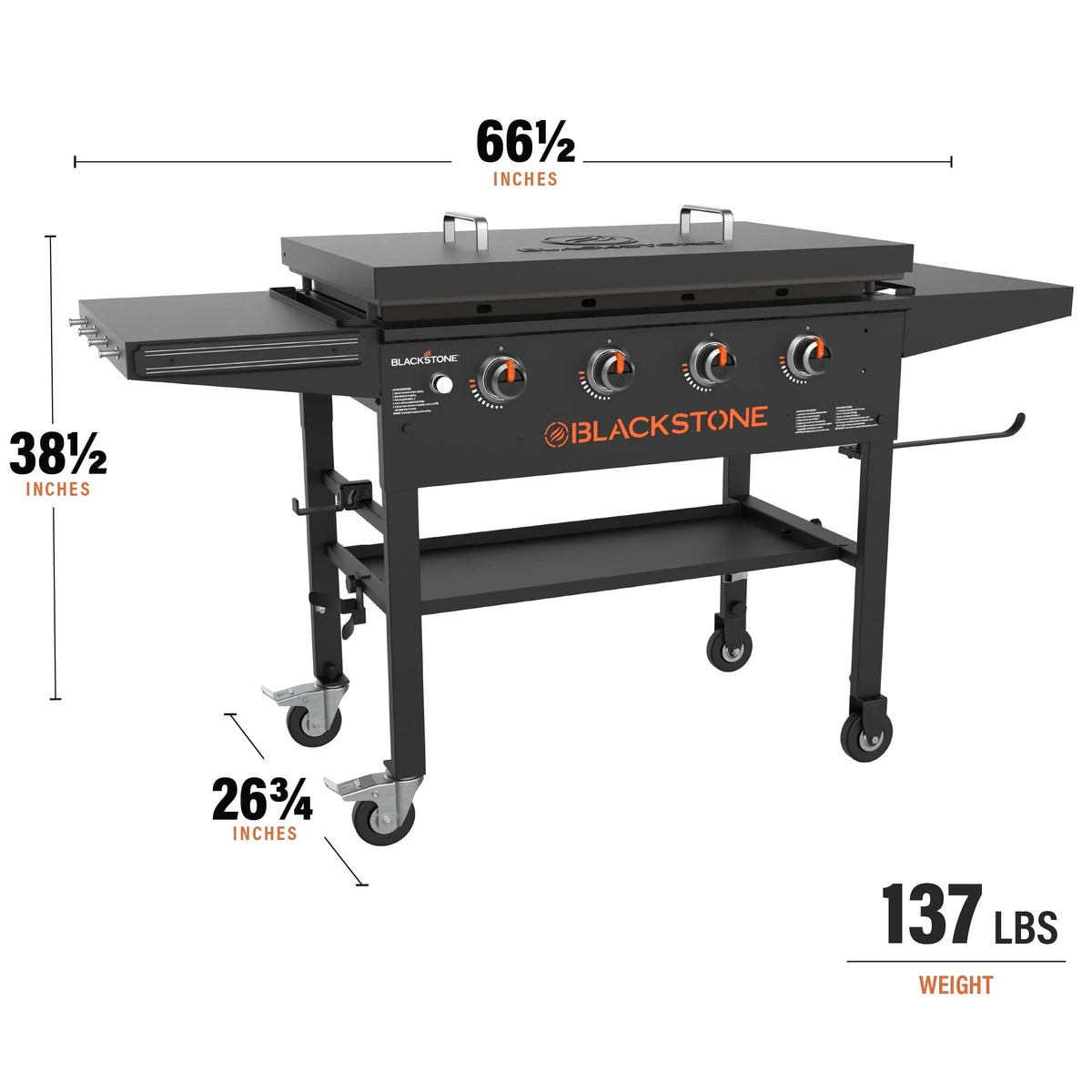 Blackstone Original 4-Burner 36in Propane Omnivore Griddle With Hard Cover - 2177