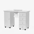 OmySalon Manicure Table Nail Desk w/Electric Downdraft Vent