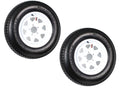 2-Pack Trailer Tire On Rim ST205/75D15 205/75 D 15 in. LRC 5 Hole White Spoke