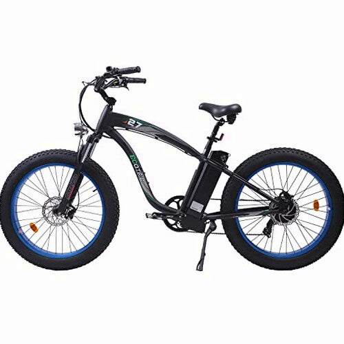 750W Electric Bike 26′′ Fat Tire Adult Electric Bicycles 48V 13AH Removable Lithium Battery Ebike with Suspension Fork Aluminium Frame Beach Snow Mountain E-Bike for Adults