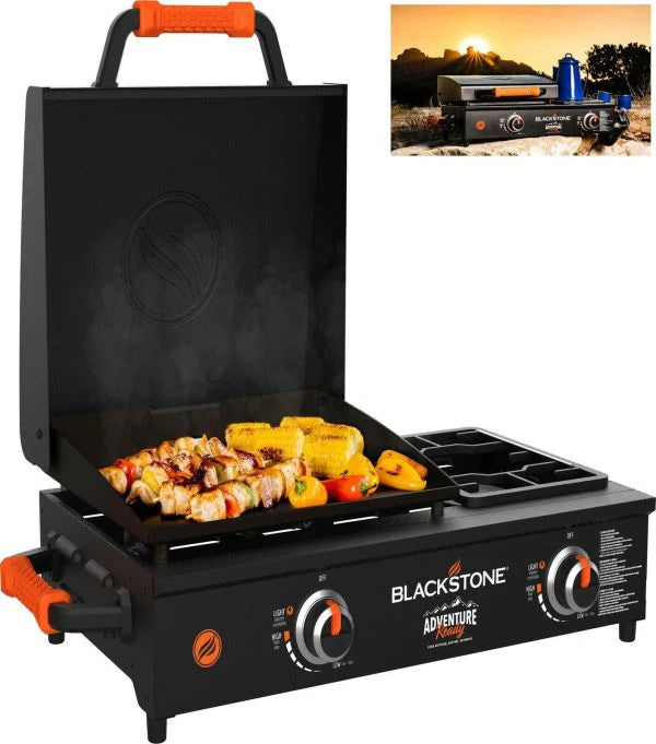 Blackstone Adventure Ready 17 Inch Tabletop Griddle With Range Top - Black