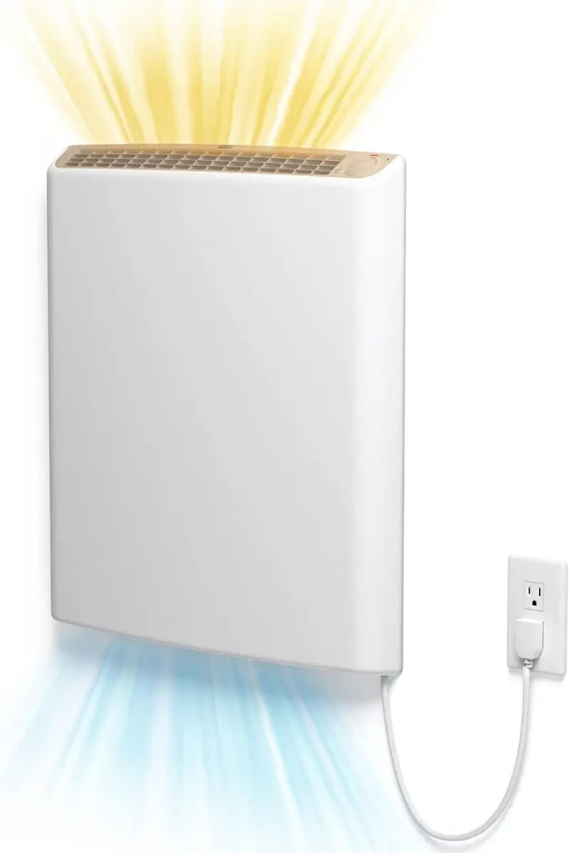 Envi Plug-In Electric Panel Wall Heater, Luxury White, 500 Watts, 2.25in D x 19.25in W x 22.28in H - LE5012P