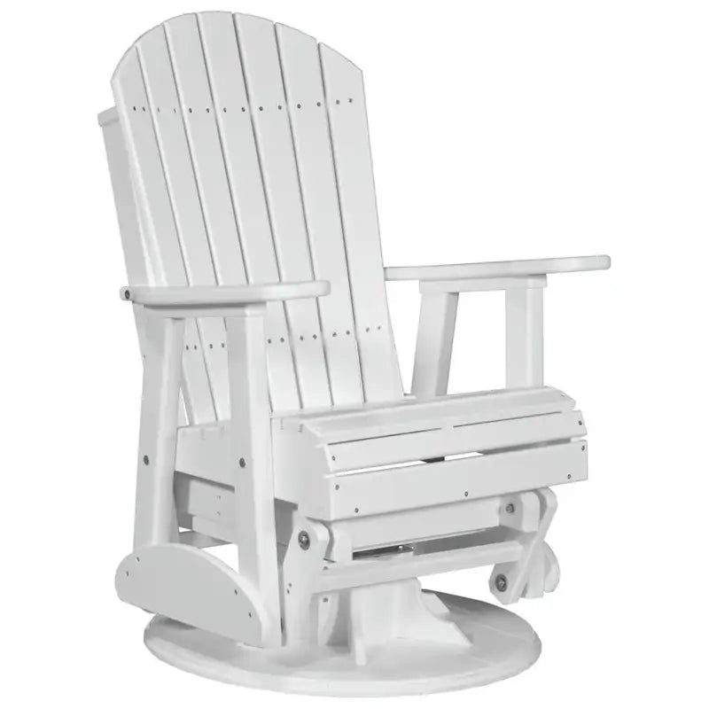 Poly Lumber Adirondack Swivel Glider Chair - 30W x 28D x 44H