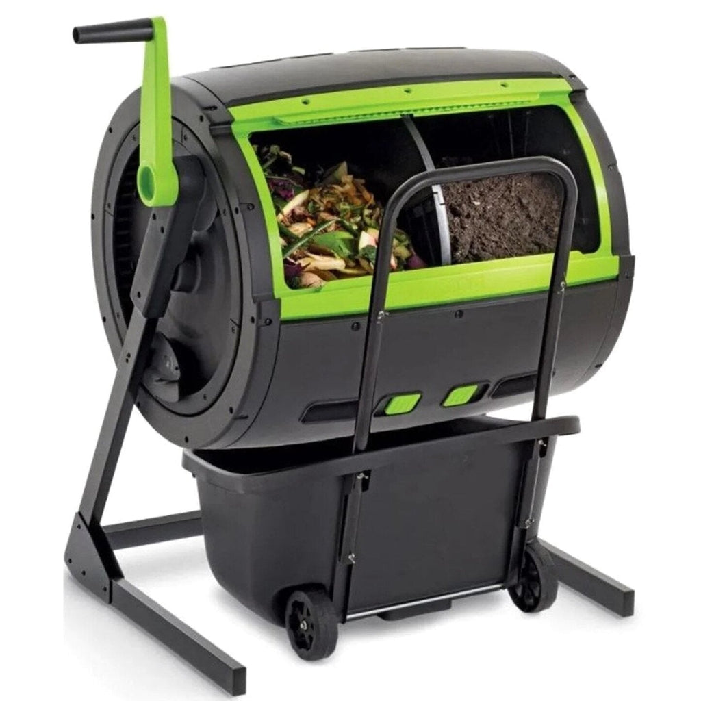 65-Gallon Compost Tumbler And Cart Combo