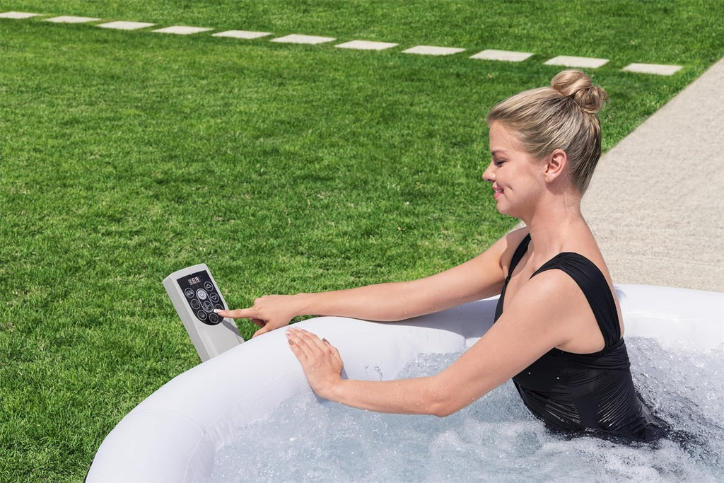 Bestway SaluSpa Miami Inflatable Hot Tub Spa, 71 x 26 in, 2-4 Person, Black - 60104E
