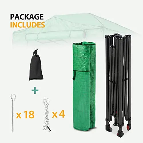 EAGLE PEAK Portable Heavy-Duty Walk-In Pop-Up Greenhouse, 8 x 6 ft