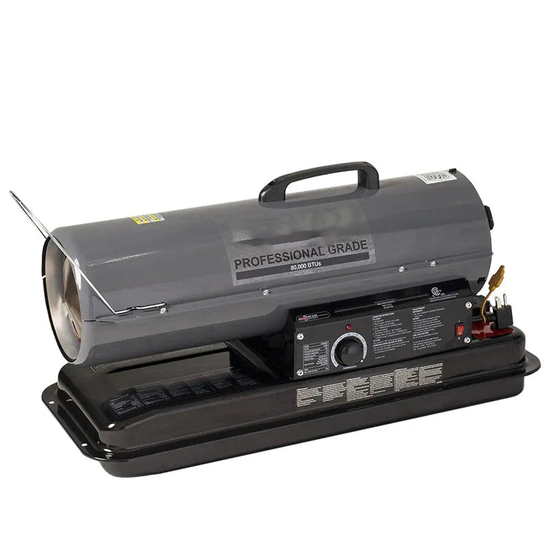 80,000 BTU Indoor/Outdoor Portable Kerosene Forced Air Heater - KFA80DGD