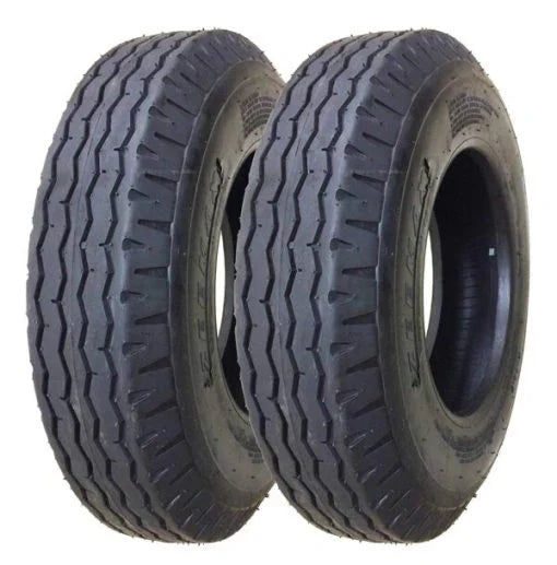 Zeemax Heavy Duty Highway Trailer Tires 8-14.5 14 Ply Load Range G Set 2