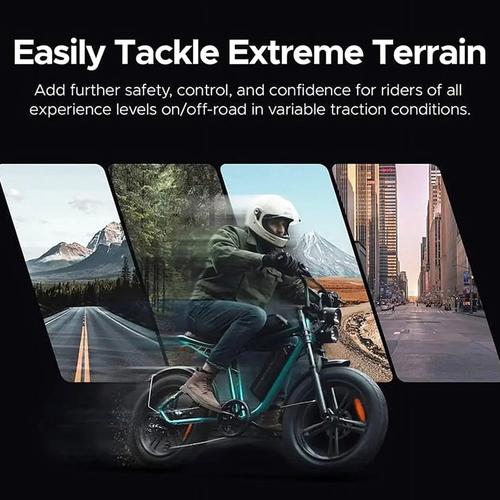 1000W Electric Bike for Adults, Retro-Style, 28mph, 94 Miles Range, 20′′x4.0′′ Fat Tires, Full Suspension, UL Certified