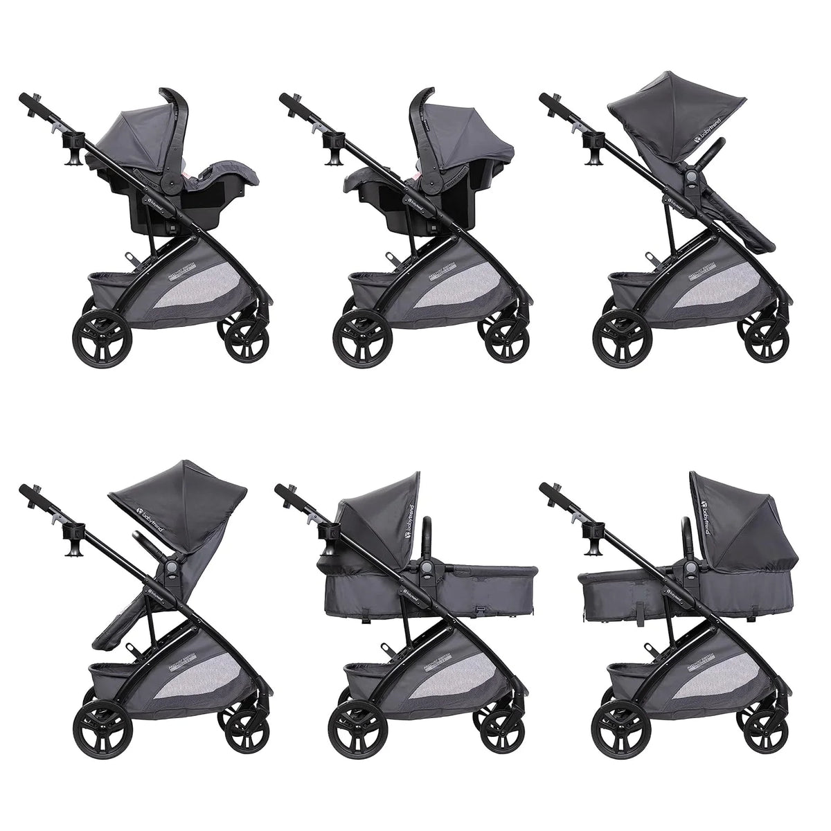 Baby Trend Passport Switch 6-In-1 Stroller Travel System