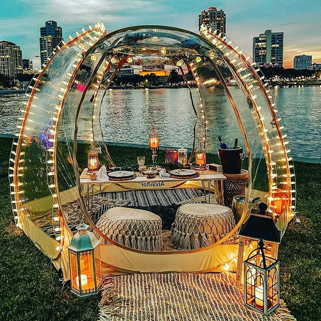 Alvantor Bubble Tent Pop Up Gazebo, 8-10 Person Igloo Dome Garden Patio Canopy Shelter
