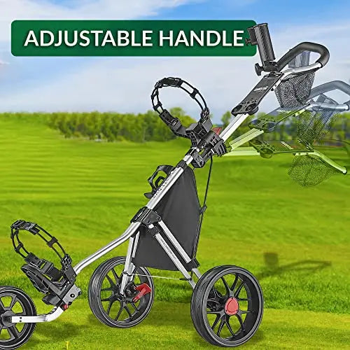Caddytek CaddyLite 11.5 V3 3-Wheel Golf Push Cart - SuperLite Deluxe