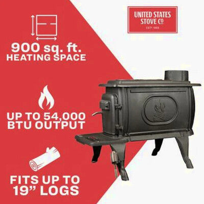 Logwood 900 Sq. Ft. EPA Exempt Cast Iron Stove