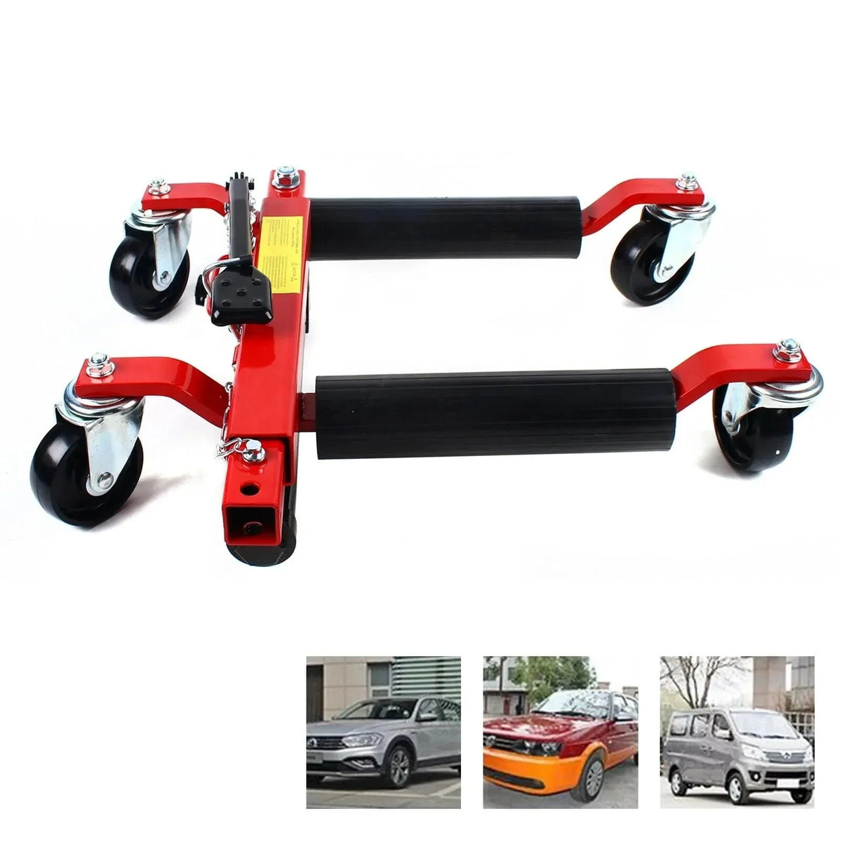 Hydraulic Positioning Car Wheel Dolly Jack Lift, 1500lb, A3 Steel And PVC