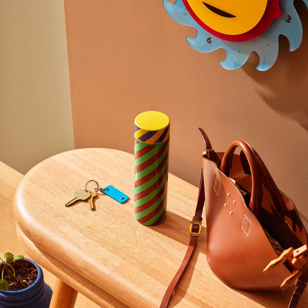 Dusen Dusen Pattern Thermal Bottle - Stripe