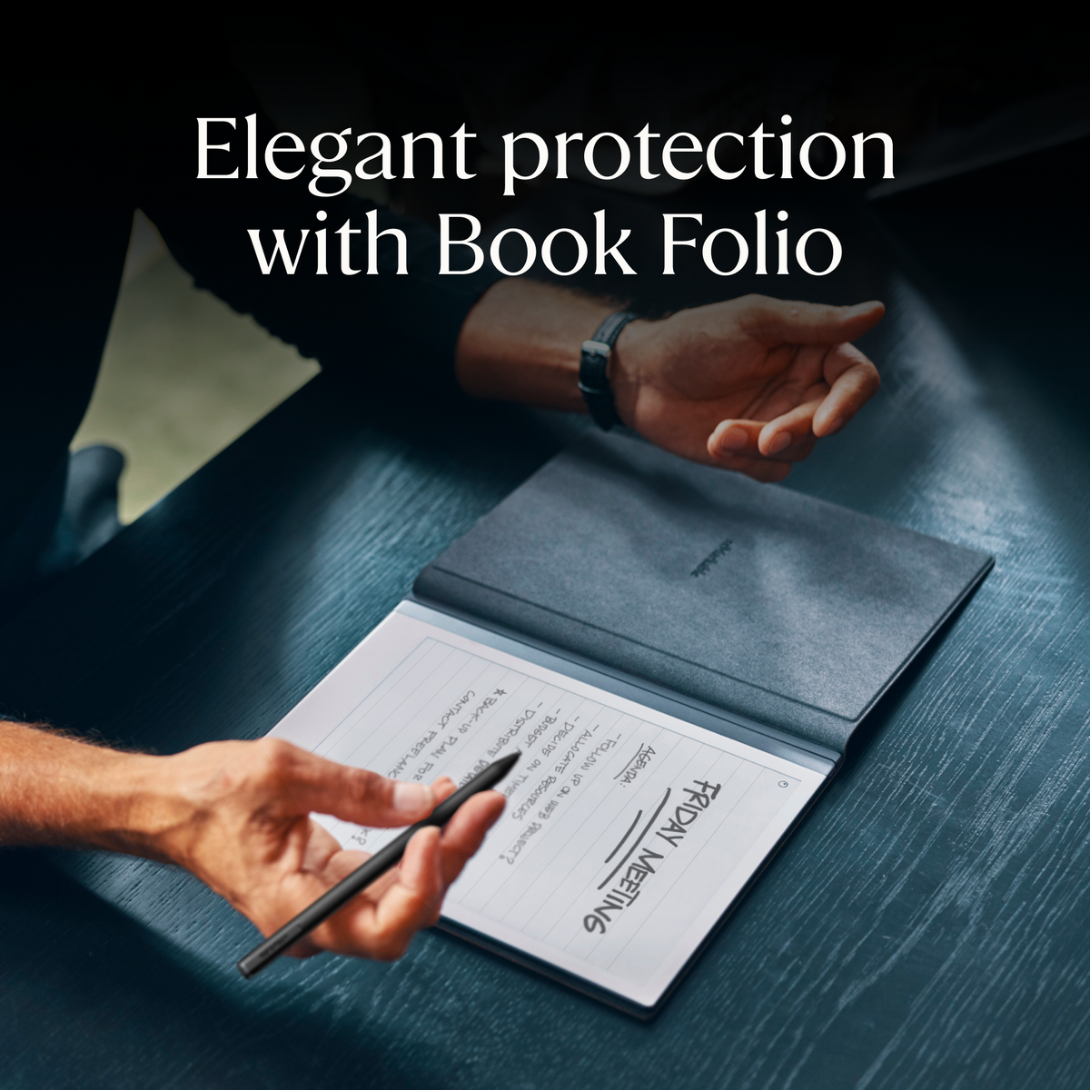 reMarkable 2 10.3 in Paper Tablet With Marker Plus And Premium Leather Book Folio - Black
