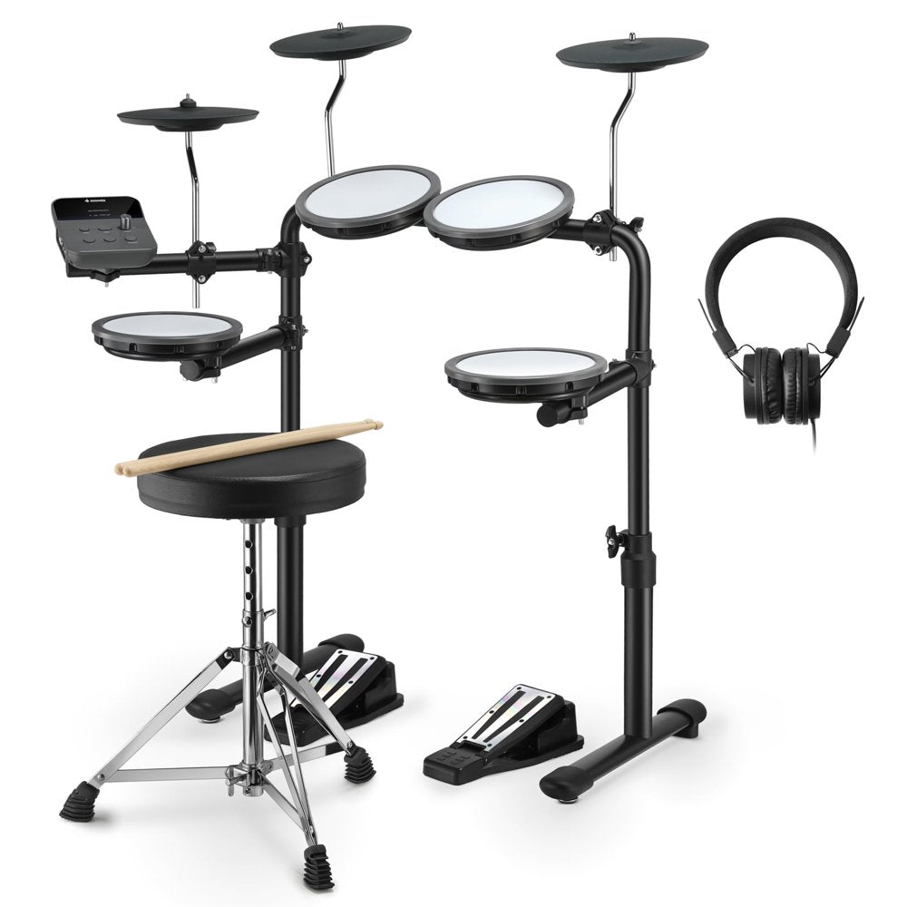 Donner Kids Electric Drum Set With 68+ Sounds, Mesh Pads And Headphones - DED-70
