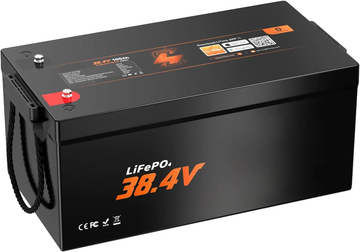 36V 100Ah OBM LiFePO4 Deep Cycle Battery With Bluetooth And 100A BMS - 36V 100Ah OBM