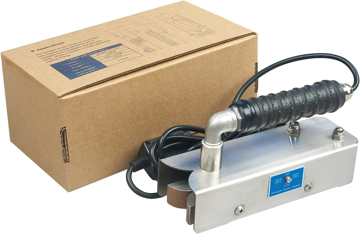 Continuous Hand Rotary Bag Sealer, Stainless Steel - ROS-25