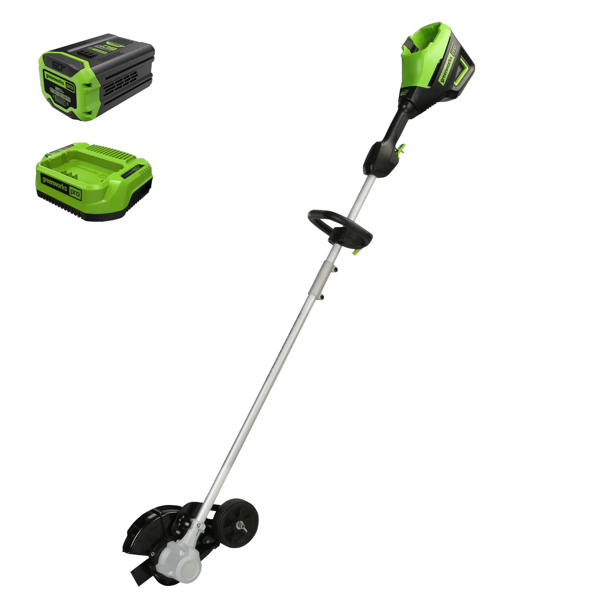 Greenworks Cordless Edger 60V 8 in Brushless With 2.0 Ah Battery And Charger