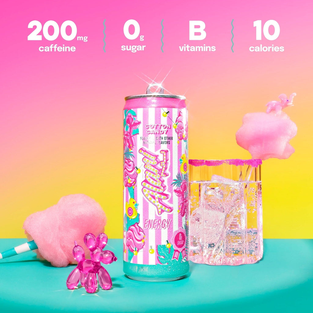 Energy Drink Cotton Candy 12oz pack 24cans