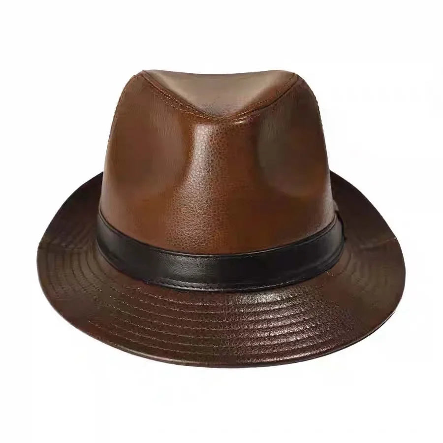 Abruzzo Genuine Leather Trilby Hat