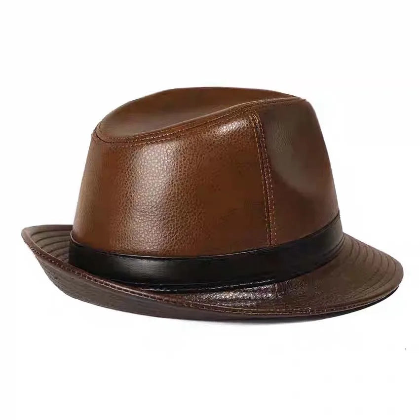 Abruzzo Genuine Leather Trilby Hat