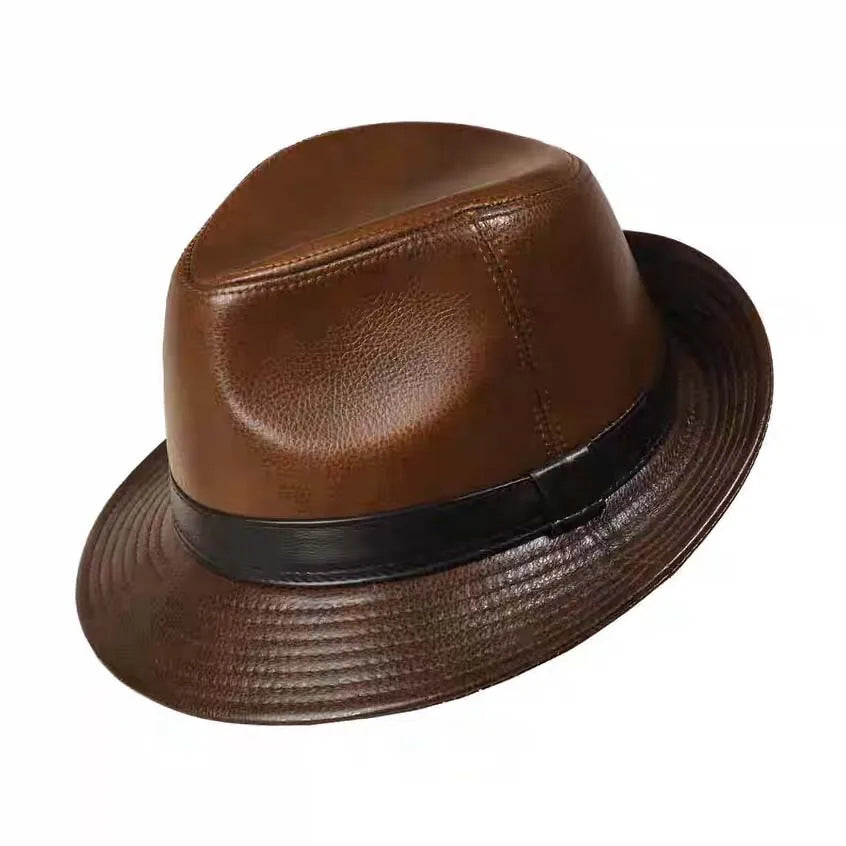 Abruzzo Genuine Leather Trilby Hat