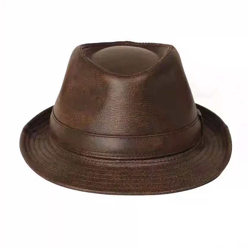 Abruzzo Genuine Leather Trilby Hat