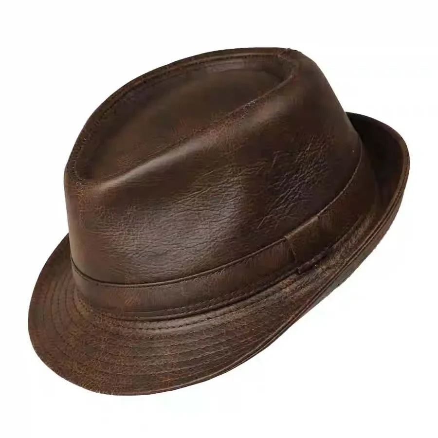 Abruzzo Genuine Leather Trilby Hat