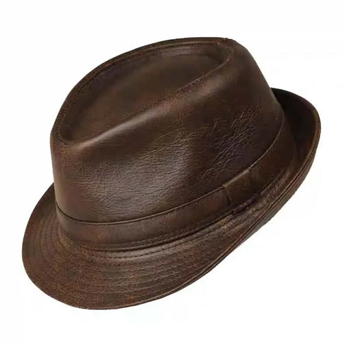 Abruzzo Genuine Leather Trilby Hat