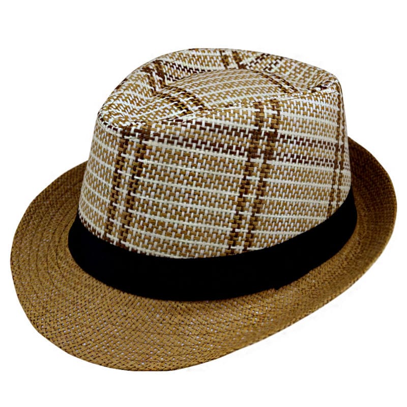 BCN Summer Straw Trilby Hat