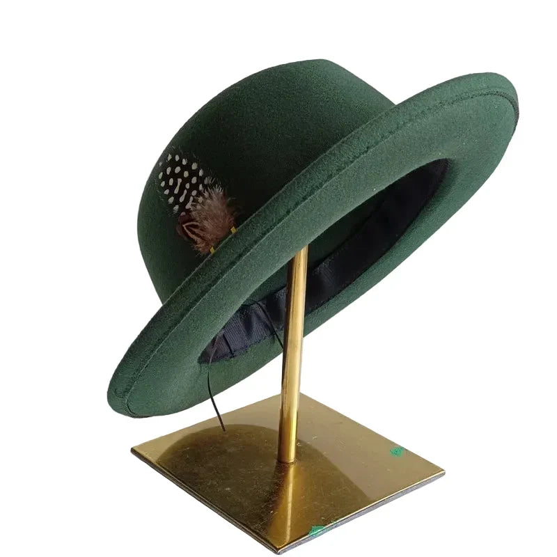Bergerac Feathers Cotton Fedora Hat