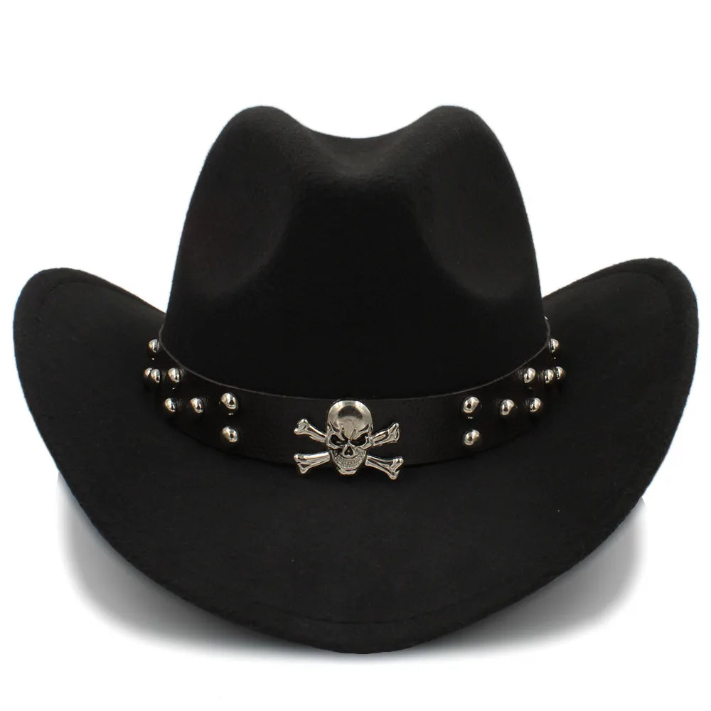 Black Pearl Wool Cowboy Hat