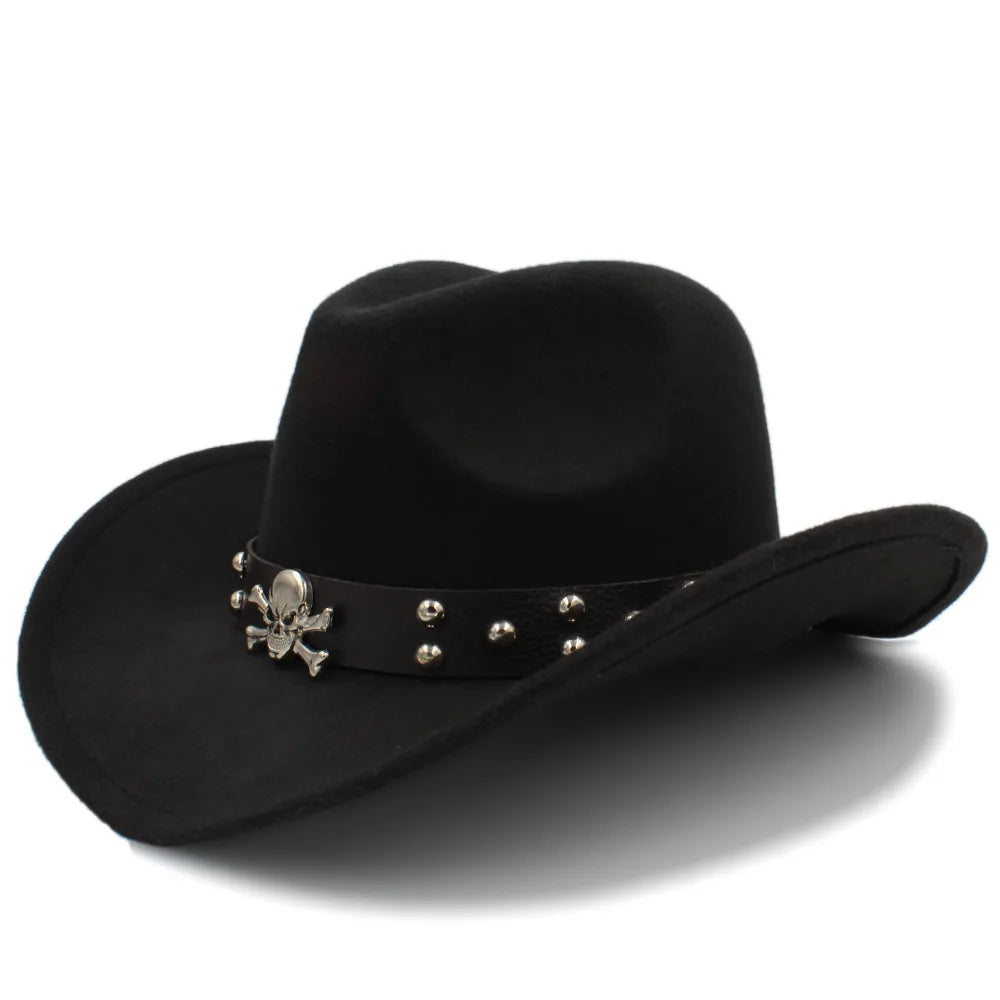 Black Pearl Wool Cowboy Hat