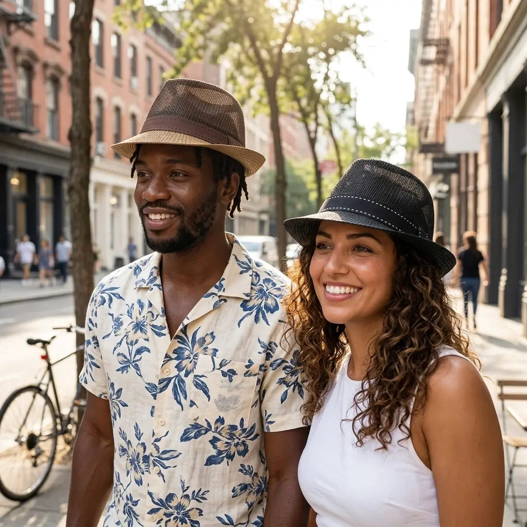 Capri Summer Mesh Trilby Hat