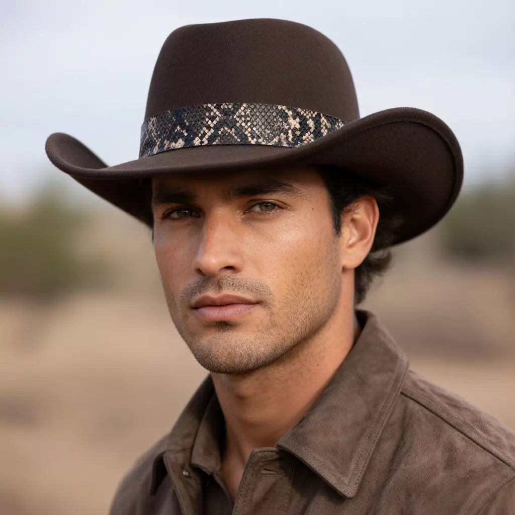 Chevalier Wool Cowboy Porkpie Hat