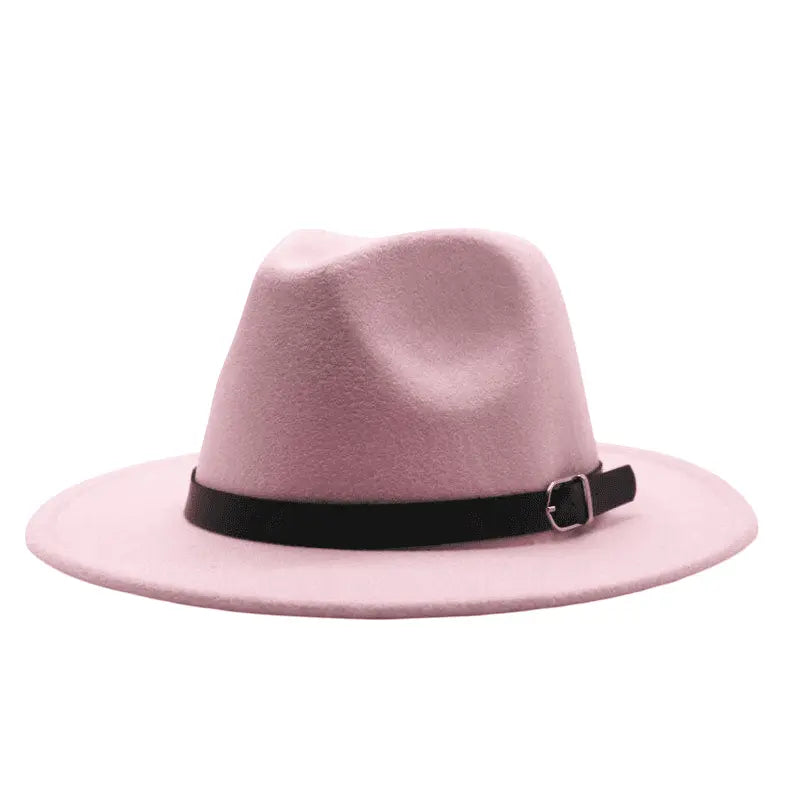 Classic Plain Felt Fedora Hat