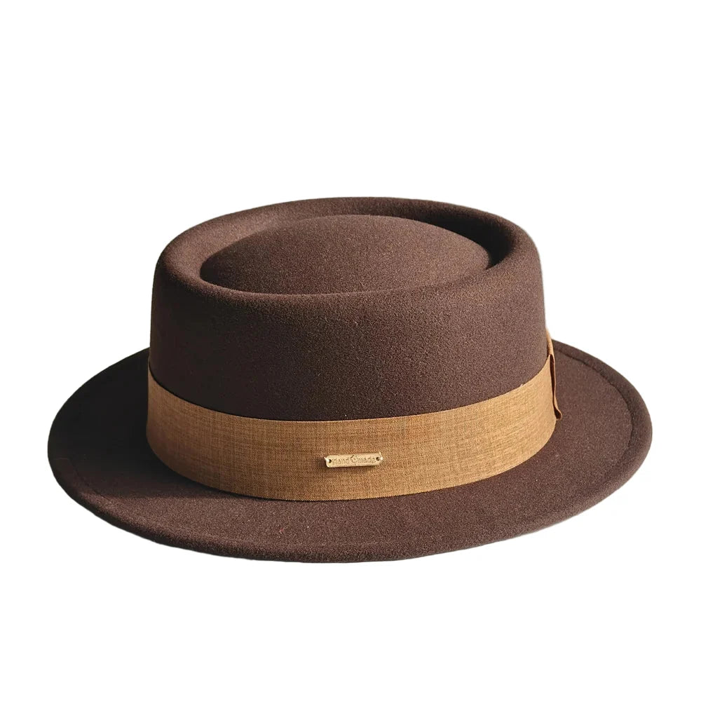 Costello Cotton Fedora Porkpie Hat