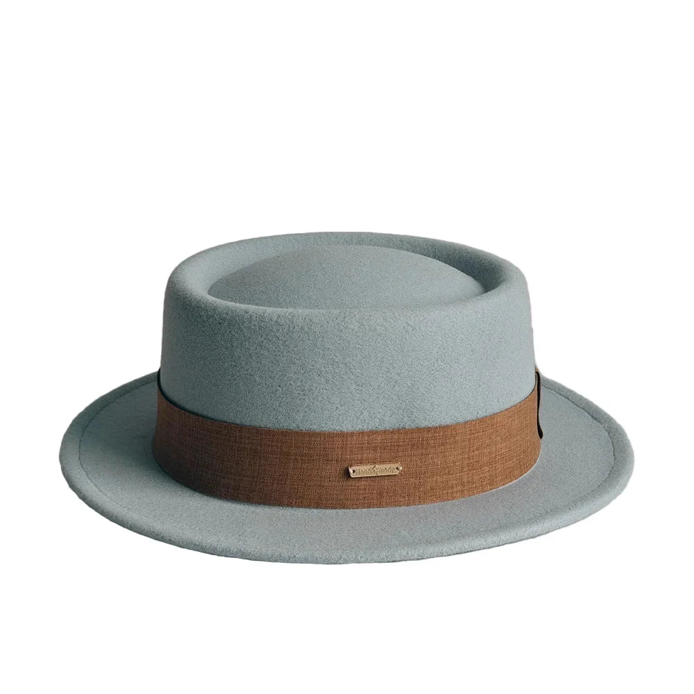 Costello Cotton Fedora Porkpie Hat