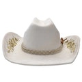 Dakota Floral Embroidery Suede Western Cowgirl Hat