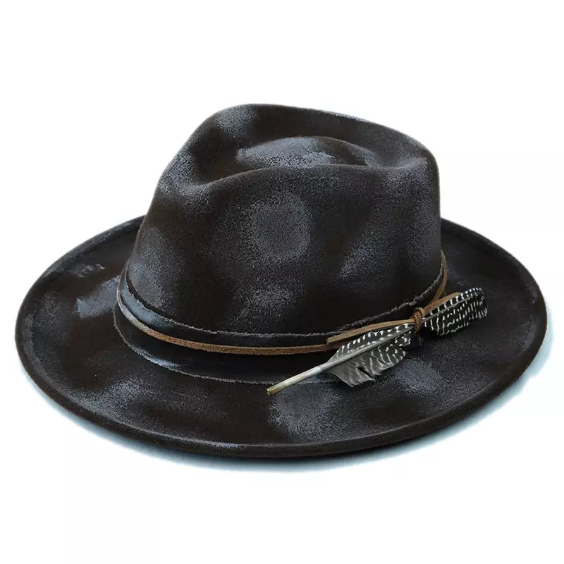 Denver Retro Handmade Burned Fedora Hat