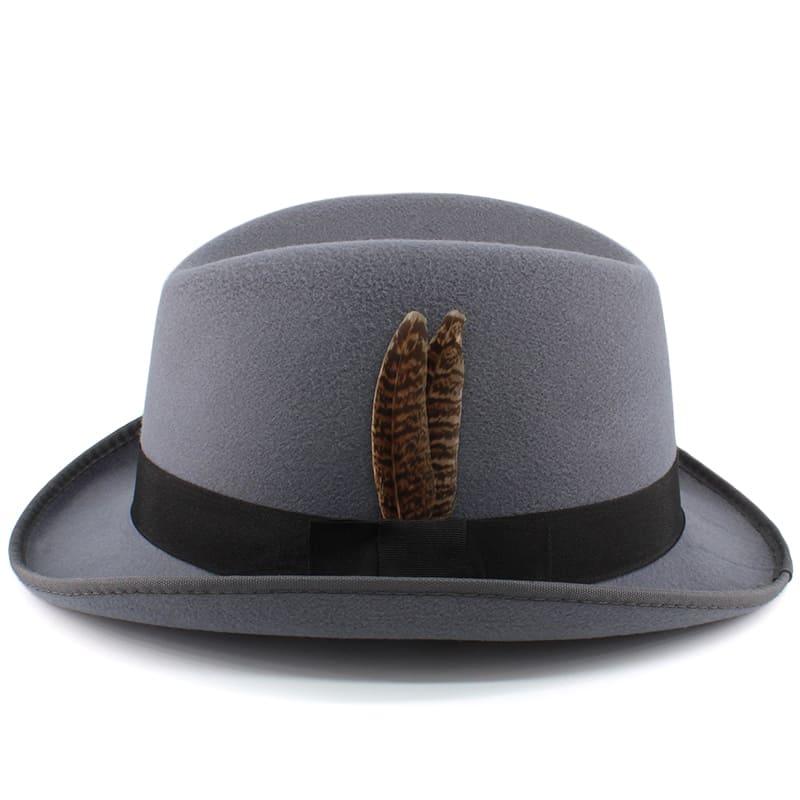 Dryden Feather Wool Homburg Hat