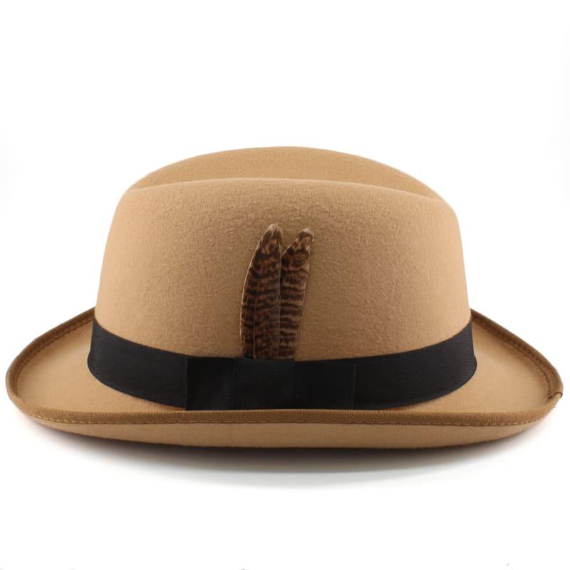 Dryden Feather Wool Homburg Hat