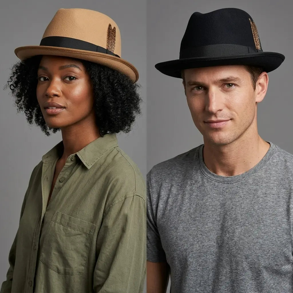 Dryden Feather Wool Homburg Hat
