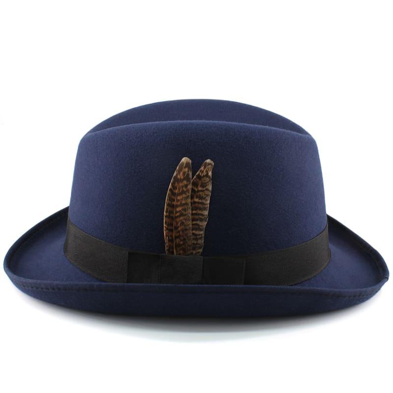 Dryden Feather Wool Homburg Hat