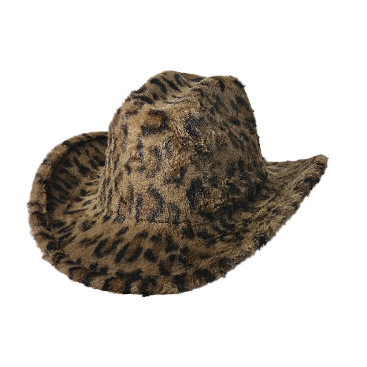 Fort Worth Leopard Print Fur Cotton Cowboy Hat