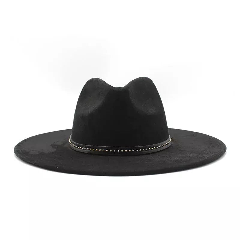 Garret Wide Brim Suede Fedora Hat