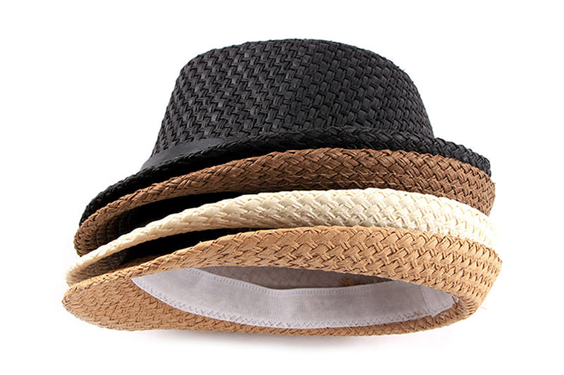 Riviera Summer Straw Trilby Hat